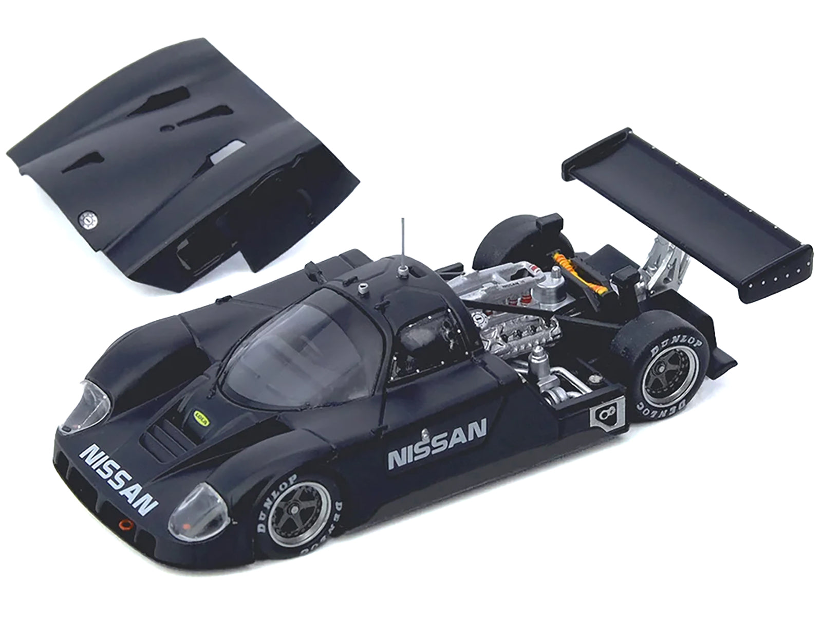 Nissan R89C Matt Black "Le Mans Shakedown Test at Paul Ricard 1988" 1/64 Diecast Model Car by Inno Models - image 2