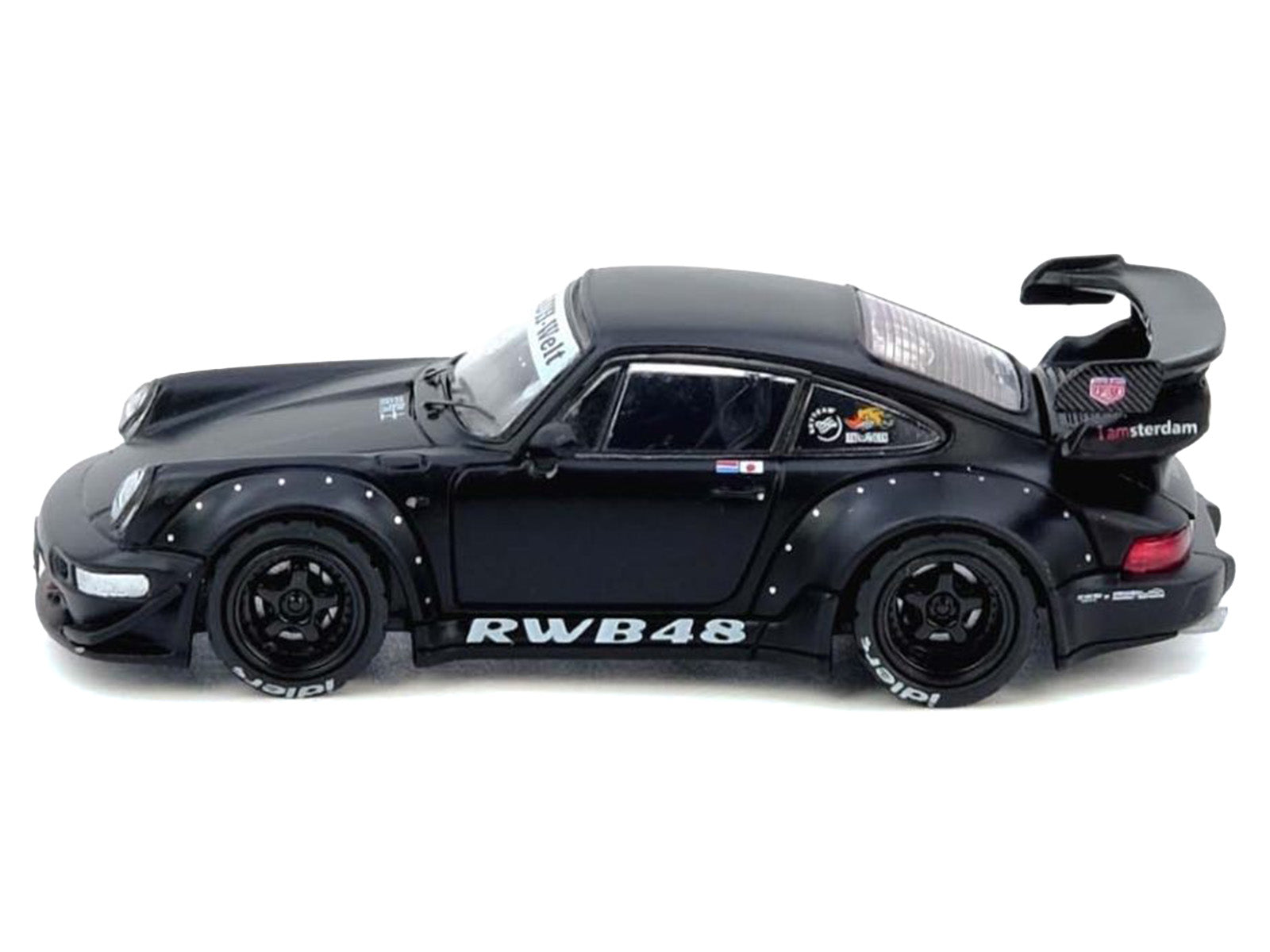 RWB 964 Matt Black 1/64 Diecast Model Car by Inno Models - image 3