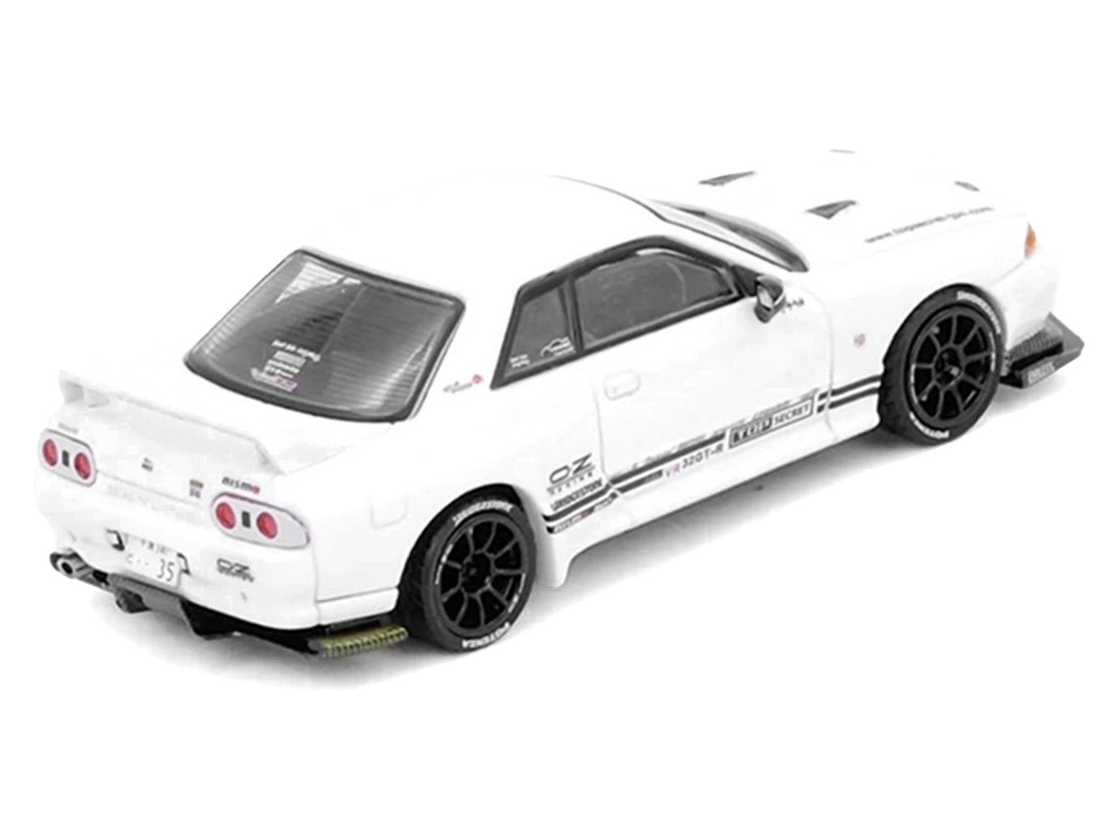 Nissan Skyline "Top Secret" (VR32) GT-R RHD (Right Hand Drive) White 1/64 Diecast Model Car by Inno Models - image 3