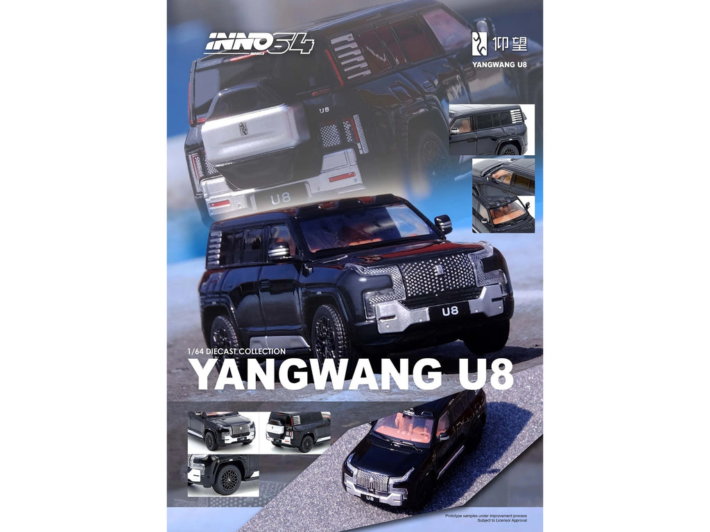 Yangwang U8 Black 1/64 Diecast Model Car by Inno Models - image 5