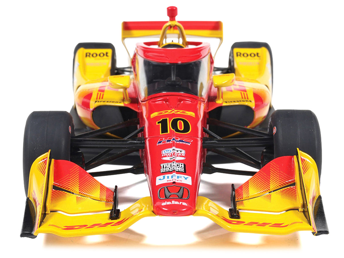 Dallara IndyCar #10 Alex Palou "DHL" Chip Ganassi Racing (Road Course Configuration) Champion "NTT IndyCar Series" (2025) 1/18 Diecast Model Car by IXO Models - image 4