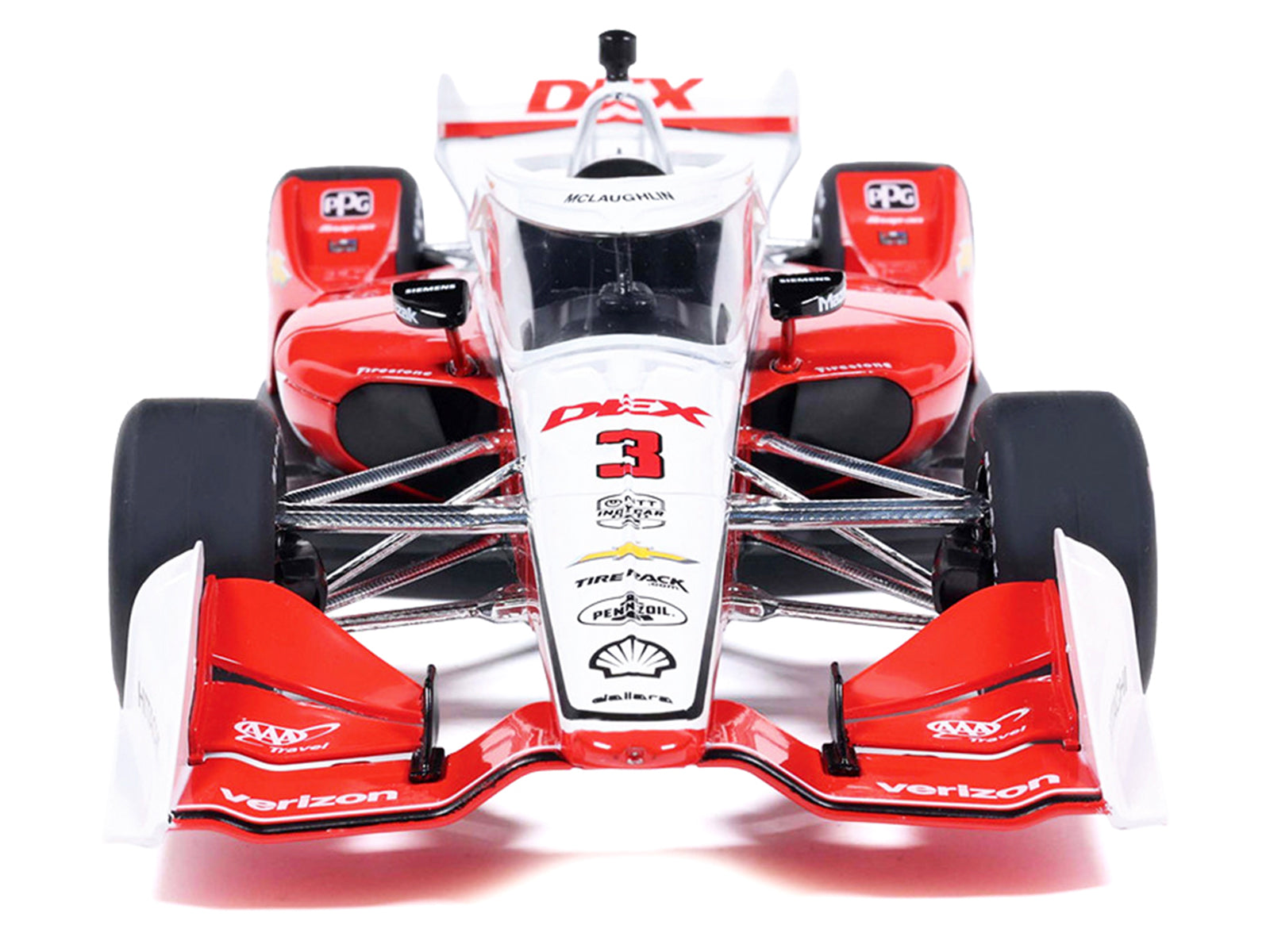 Dallara IndyCar #3 Scott McLaughlin "DEX" Team Penske (Road Course Configuration) "NTT IndyCar Series" (2026) 1/18 Diecast Model Car by IXO Models - image 4
