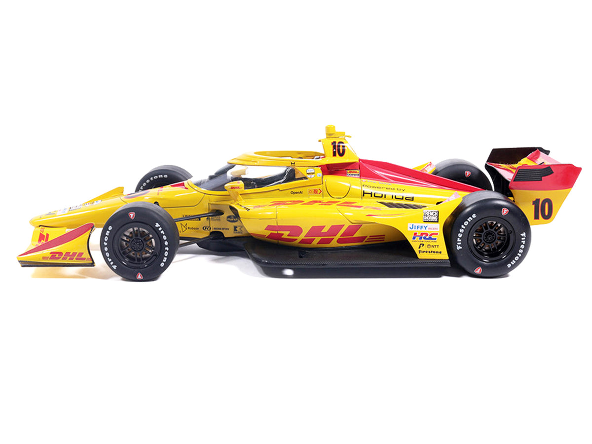 Dallara IndyCar #10 Alex Palou "DHL" Chip Ganassi Racing (Road Course Configuration) "NTT IndyCar Series" (2026) 1/18 Diecast Model Car by IXO Models - image 2
