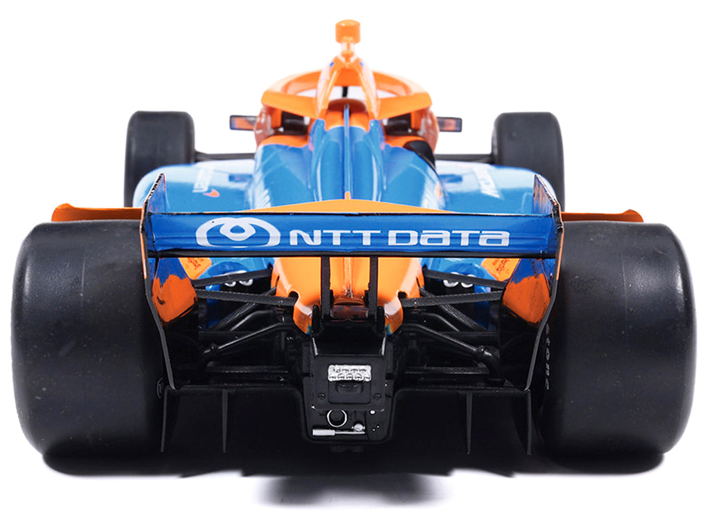 Dallara IndyCar #6 Nolan Siegel "NTT Data" Arrow McLaren (Road Course Configuration) "NTT IndyCar Series" (2026) 1/18 Diecast Model Car by IXO Models - image 5