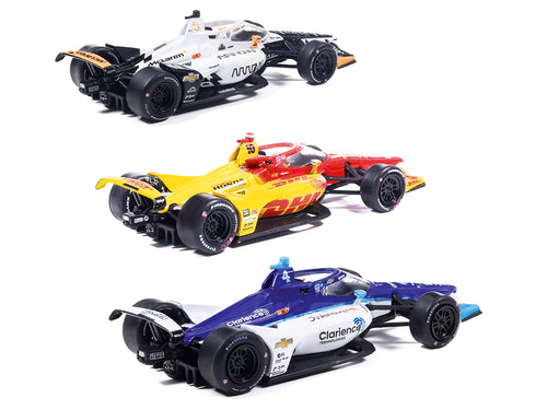 "109th Indianapolis 500" (2025) Podium Set of 3 IndyCars 1/64 Diecast Model Cars by IXO Models - image 2