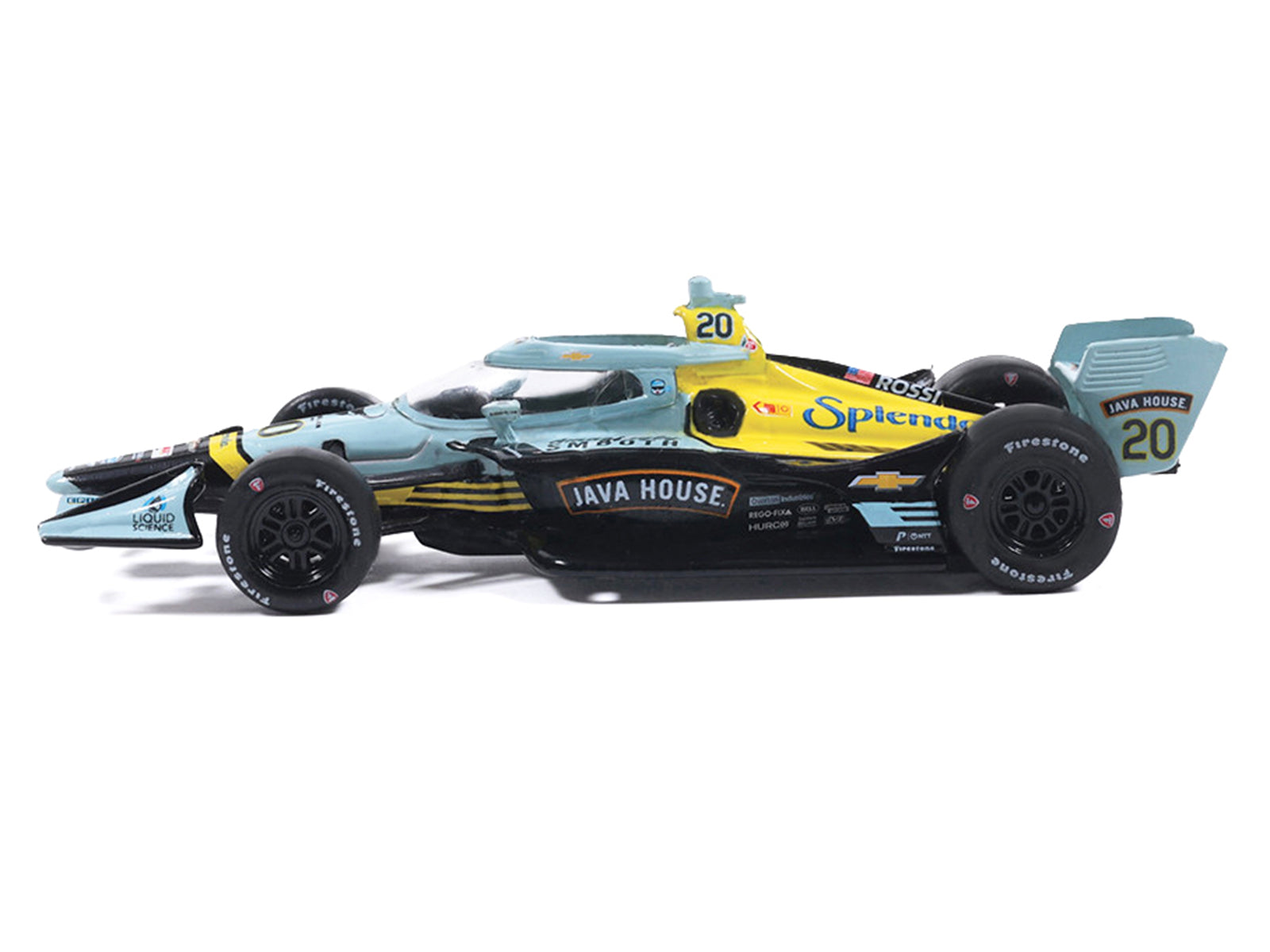 Dallara IndyCar #20 Alexander Rossi "Java House" Ed Carpenter Racing (Road Course Configuration) "NTT IndyCar Series" (2026) 1/64 Diecast Model by IXO Models - image 2