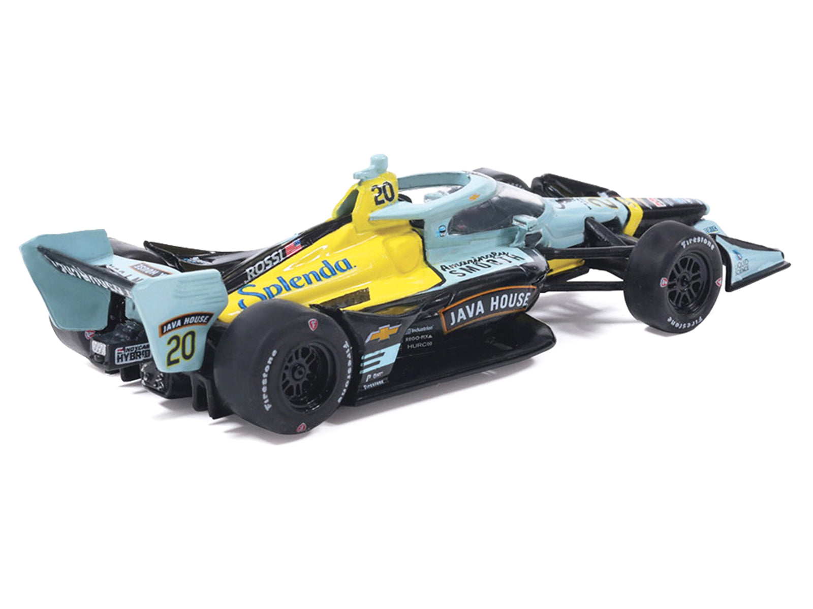 Dallara IndyCar #20 Alexander Rossi "Java House" Ed Carpenter Racing (Road Course Configuration) "NTT IndyCar Series" (2026) 1/64 Diecast Model by IXO Models - image 3