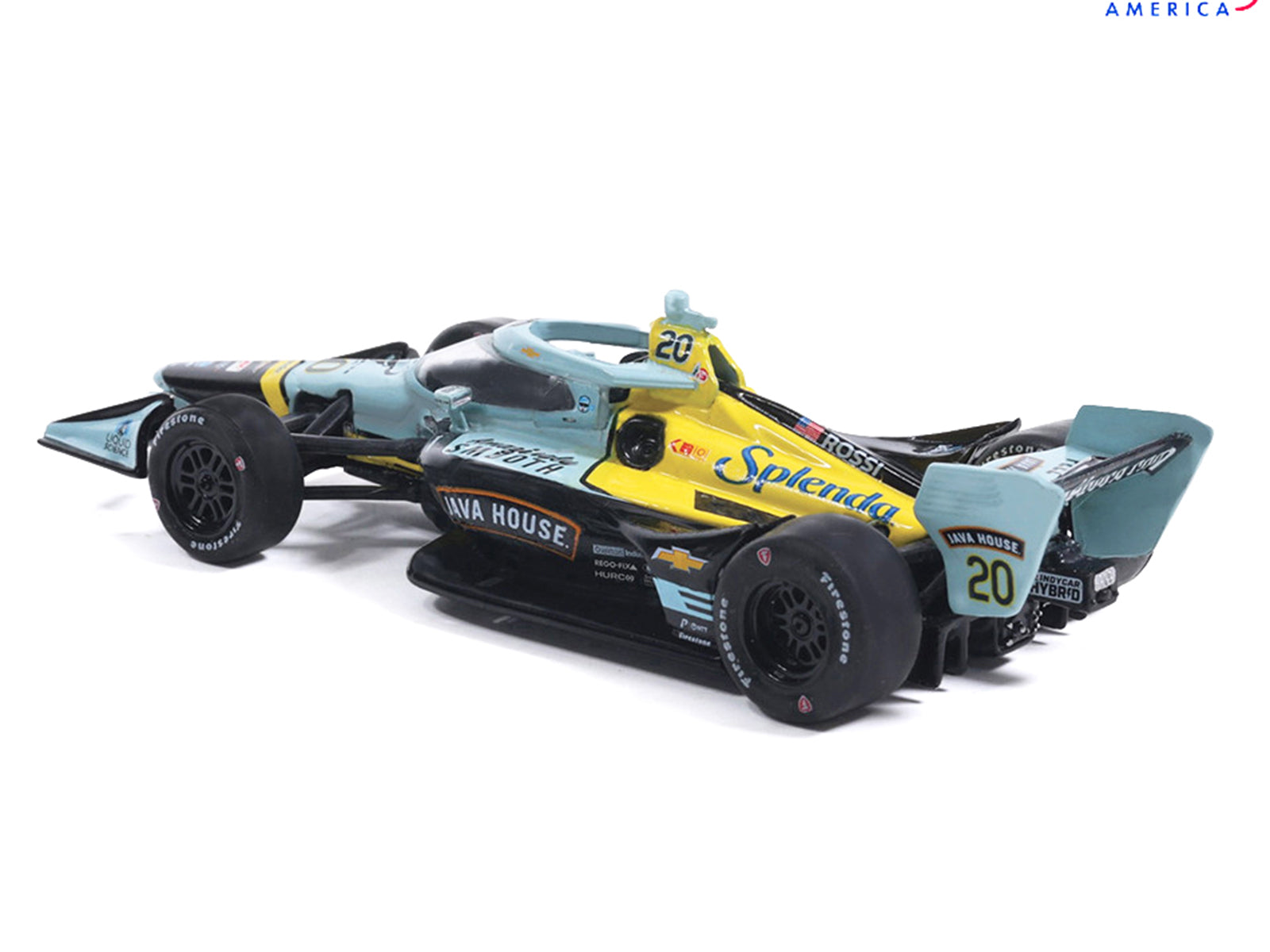 Dallara IndyCar #20 Alexander Rossi "Java House" Ed Carpenter Racing (Road Course Configuration) "NTT IndyCar Series" (2026) 1/64 Diecast Model by IXO Models - image 4