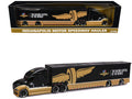 Indianapolis Motor Speedway Hauler Black and Gold 1/64 Diecast Model Car by IXO Models