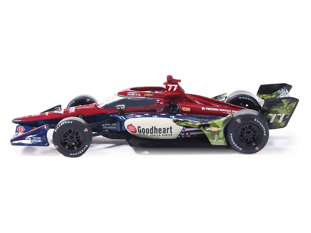 Dallara IndyCar #77 Sting Ray Robb "Goodheart Animal Health Center" Juncos Hollinger Racing (Road Course Configuration) "NTT IndyCar Series" (2026) 1/64 Diecast Model Car by IXO Models - image 3
