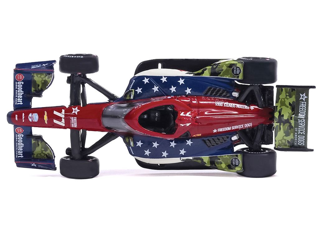 Dallara IndyCar #77 Sting Ray Robb "Goodheart Animal Health Center" Juncos Hollinger Racing (Road Course Configuration) "NTT IndyCar Series" (2026) 1/64 Diecast Model Car by IXO Models - image 4