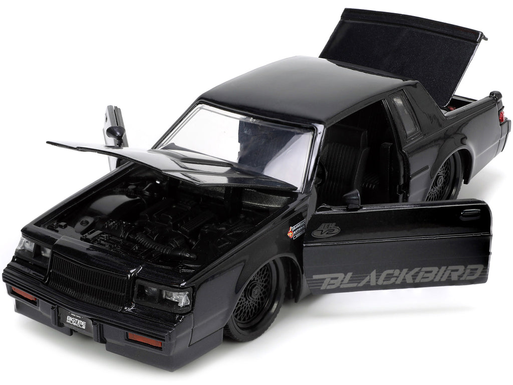 1987 Buick Grand National Black Metallic "Blackbird" "Bigtime Muscle" Series 1/24 Diecast Model Car by Jada - image 2