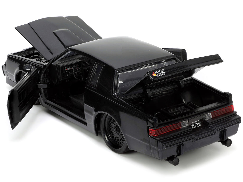 1987 Buick Grand National Black Metallic "Blackbird" "Bigtime Muscle" Series 1/24 Diecast Model Car by Jada - image 3