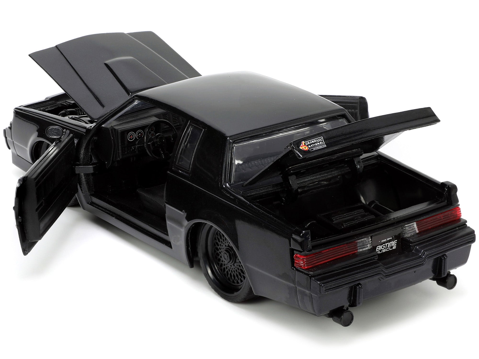 1987 Buick Grand National Black Metallic "Blackbird" "Bigtime Muscle" Series 1/24 Diecast Model Car by Jada - image 3