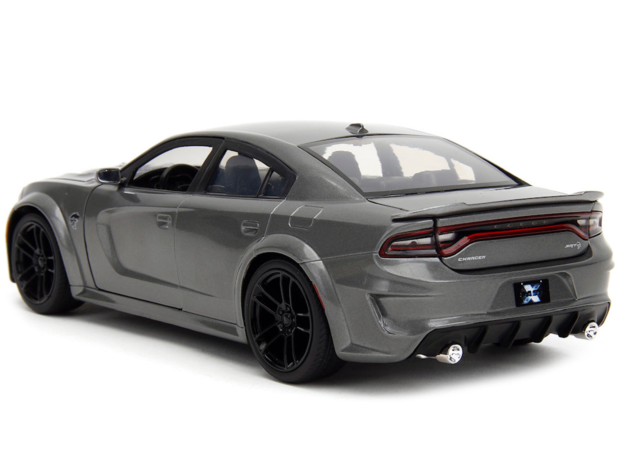 2021 Dodge Charger SRT Hellcat Gray Metallic "Fast X" (2023) Movie "Fast & Furious" Series 1/24 Diecast Model Car by Jada - image 5