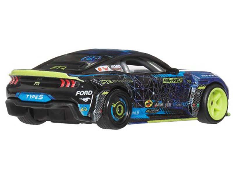 2024 Ford Mustang RTR Spec 5-FD Dark Blue with Graphics "Circuit Legends" Series Diecast Model Car by Hot Wheels - image 3