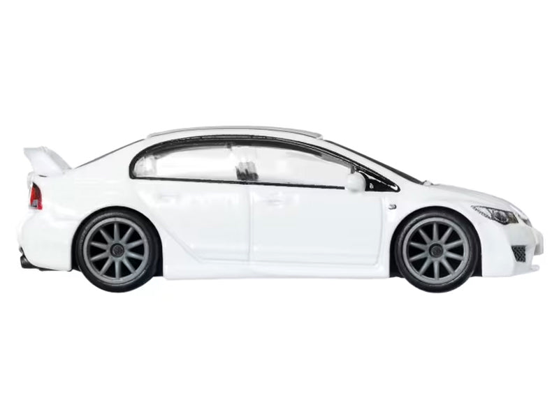 2007 Honda Civic Type R RHD (Right Hand Drive) White "Ronin Run II" Series Diecast Model Car by Hot Wheels - image 2