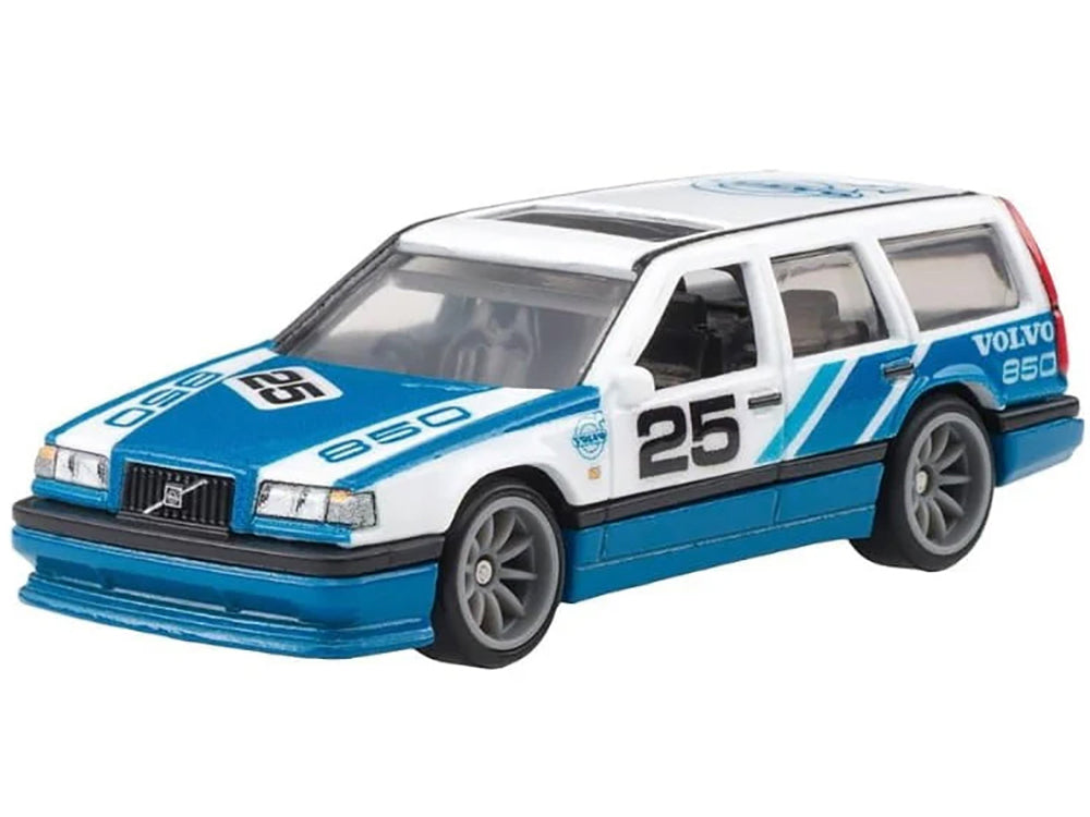 Volvo 850 Estate Wagon #25 Blue and White "Fast Wagons" Series Diecast Model Car by Hot Wheels - image 2