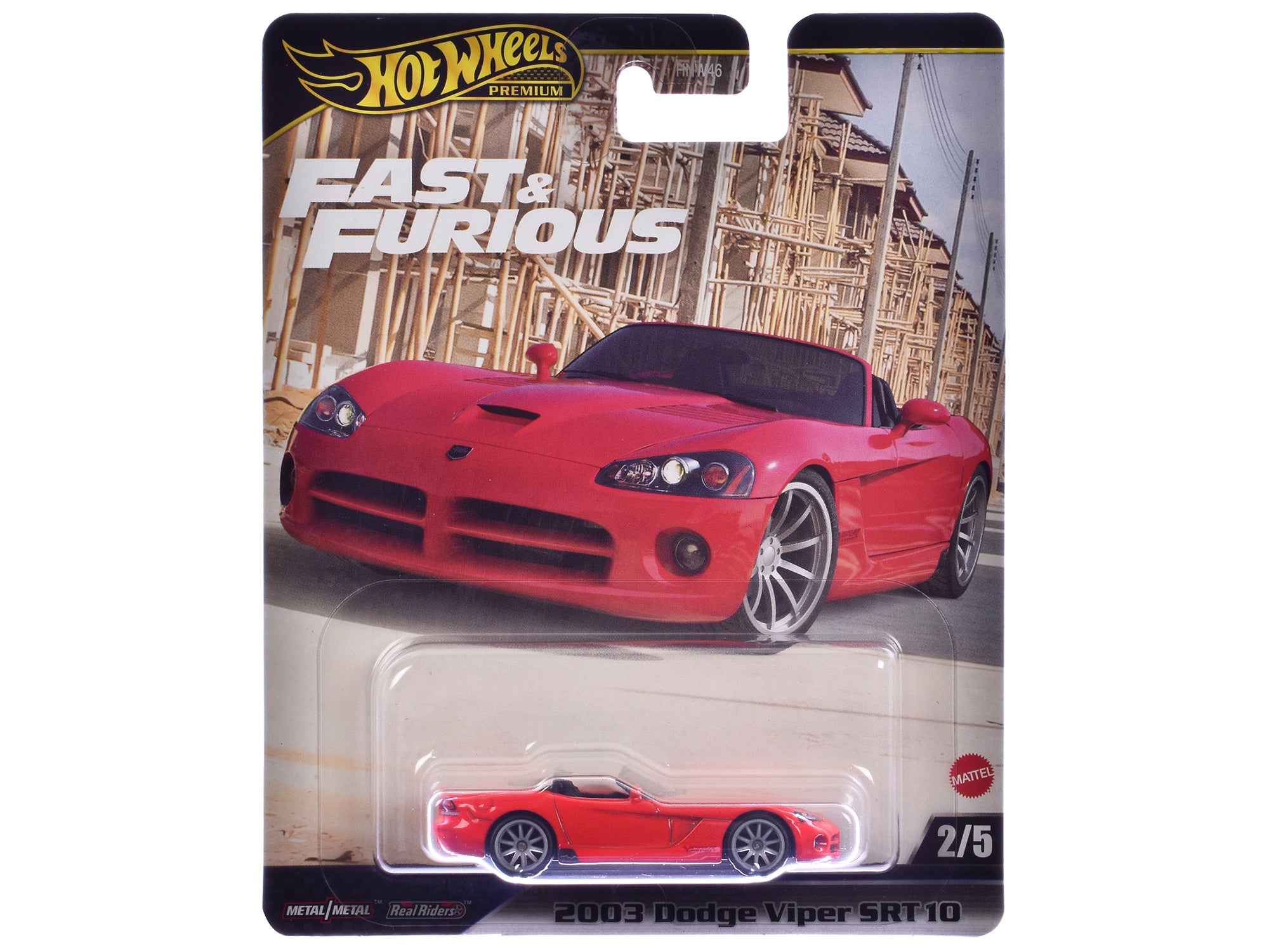 2003 Dodge Viper SRT10 Red "The Fast and the Furious: Tokyo Drift" (2006) Movie "Fast & Furious" Series Diecast Model Car by Hot Wheels - image 3