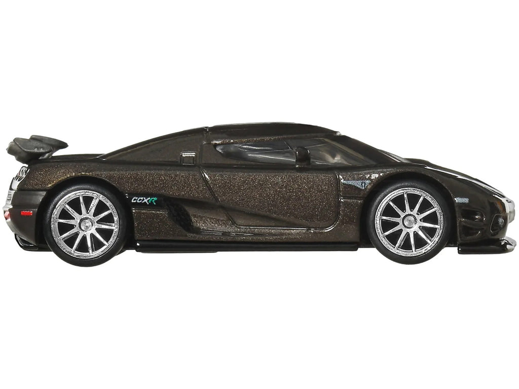 Koenigsegg CCXR Dark Gray Metallic "Fast Five" (2011) Movie "Fast & Furious" Series Diecast Model Car by Hot Wheels - image 2
