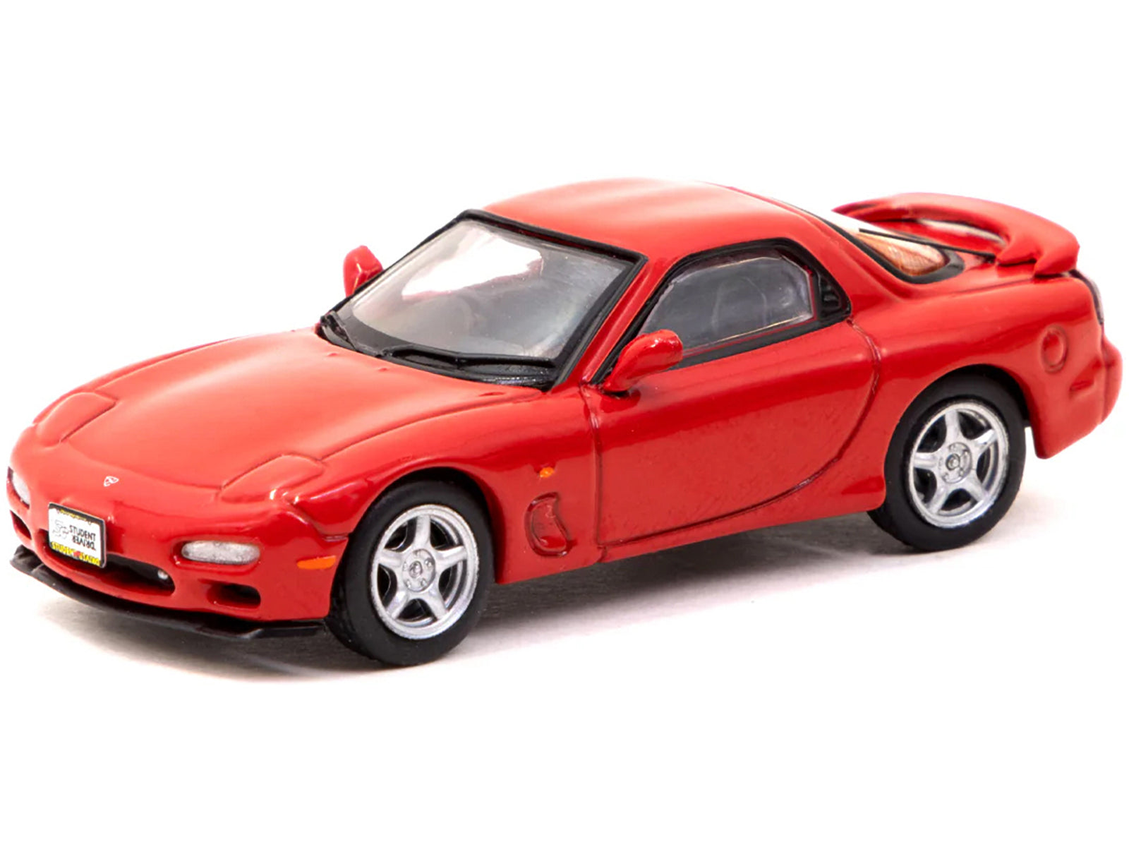Mazda RX-7 FD3S RHD (Right Hand Drive) Red "Student Driver" "J Collection" Series 1/64 Diecast Model by Tarmac Works - image 2