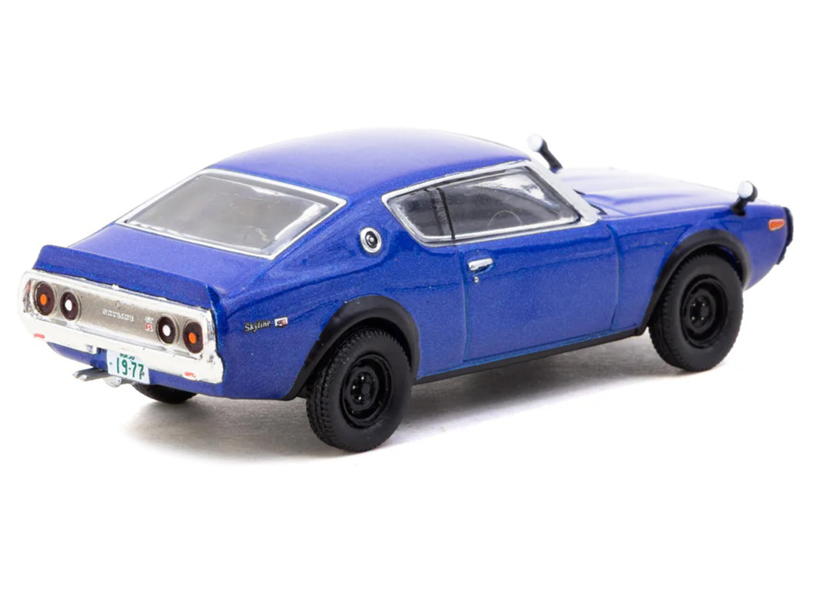 Nissan Skyline 2000GT-R KPGC110 RHD (Right Hand Drive) Blue Metallic "J Collection" Series 1/64 Diecast Model by Tarmac Works - image 3