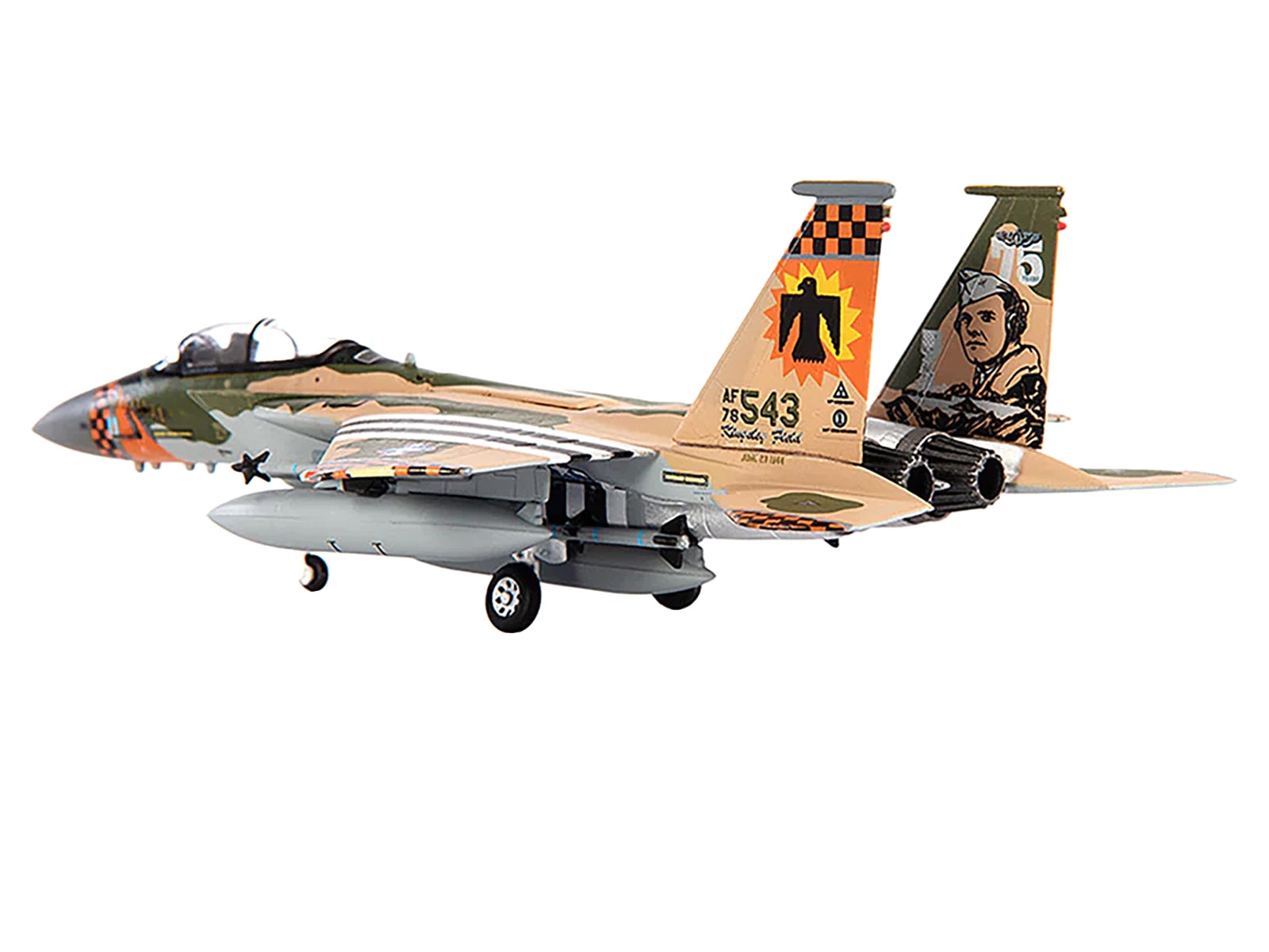 McDonnell Douglas F-15C Eagle Fighter Aircraft "173rd Fighter Wing" (2020) United States Air National Guard 1/144 Diecast Model by JC Wings - image 3