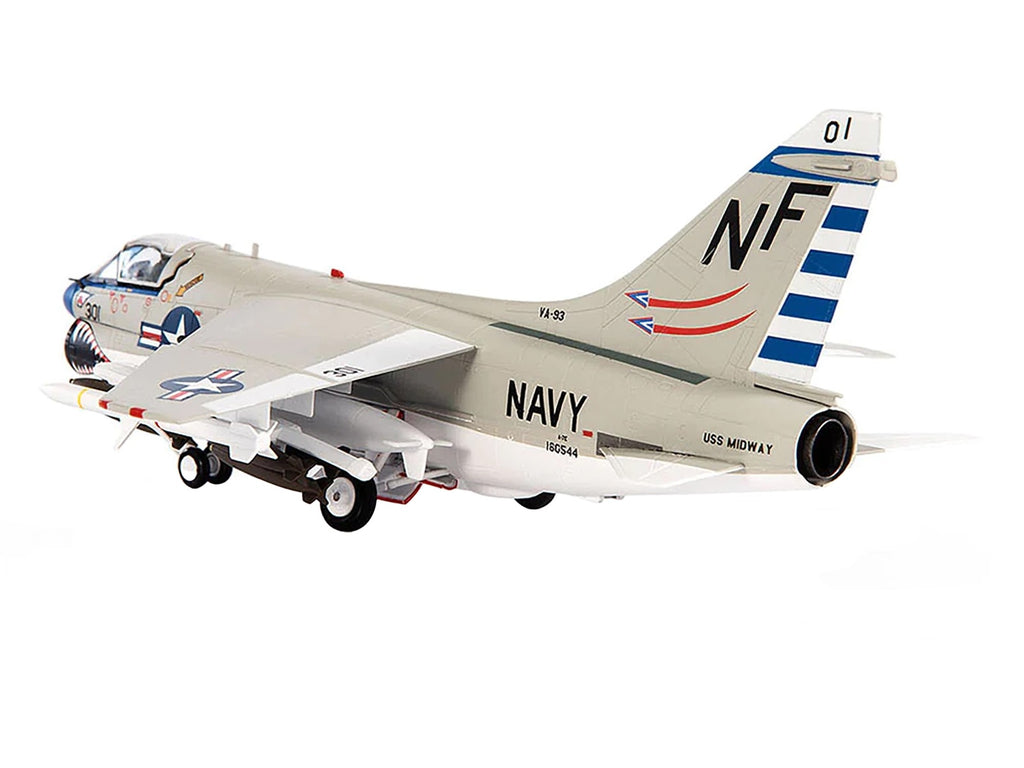 Vought A-7E Corsair II Attack Aircraft "VA-93 Blue Blazers USS Midway" (1979) United States Navy 1/72 Diecast Model by JC Wings - image 3