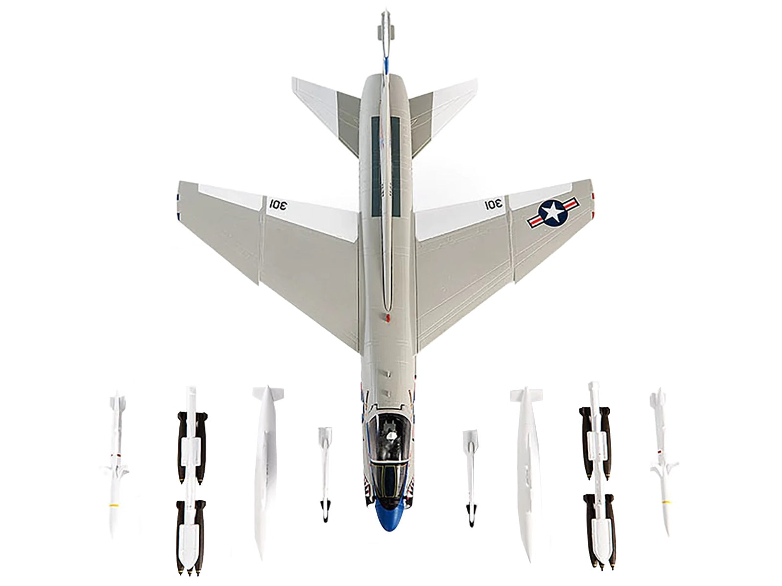 Vought A-7E Corsair II Attack Aircraft "VA-93 Blue Blazers USS Midway" (1979) United States Navy 1/72 Diecast Model by JC Wings - image 5