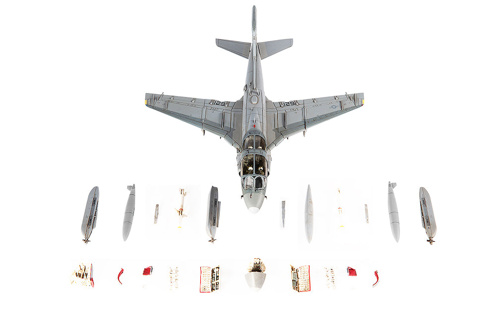 Grumman EA-6B Prowler Attack Aircraft "VAQ-141 Shadowhawks Desert Storm" (1991) United States Navy 1/72 Diecast Model by JC Wings - image 5