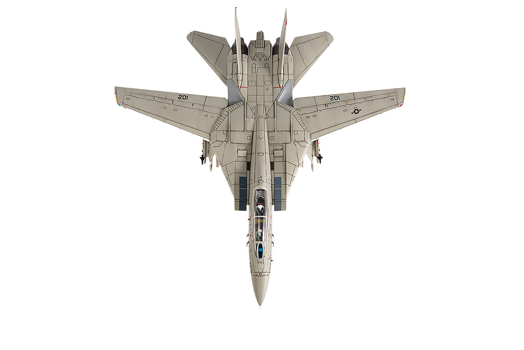 Grumman F-14A Tomcat Fighter Aircraft "VF-41 Black Aces USS Nimitz Gulf of Sidra" (1981) United States Navy 1/72 Diecast Model by JC Wings - image 4