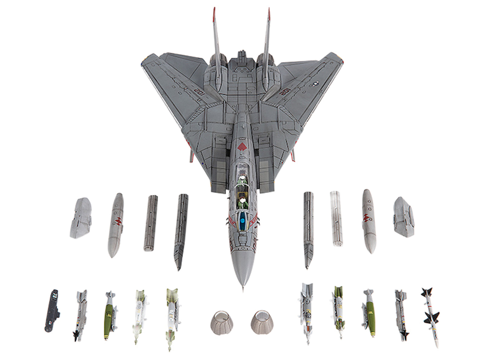 Grumman F-14B Tomcat Fighter Aircraft "VF-102 Diamondbacks Operation Enduring Freedom" (2001) United States Navy 1/72 Diecast Model by JC Wings - image 5