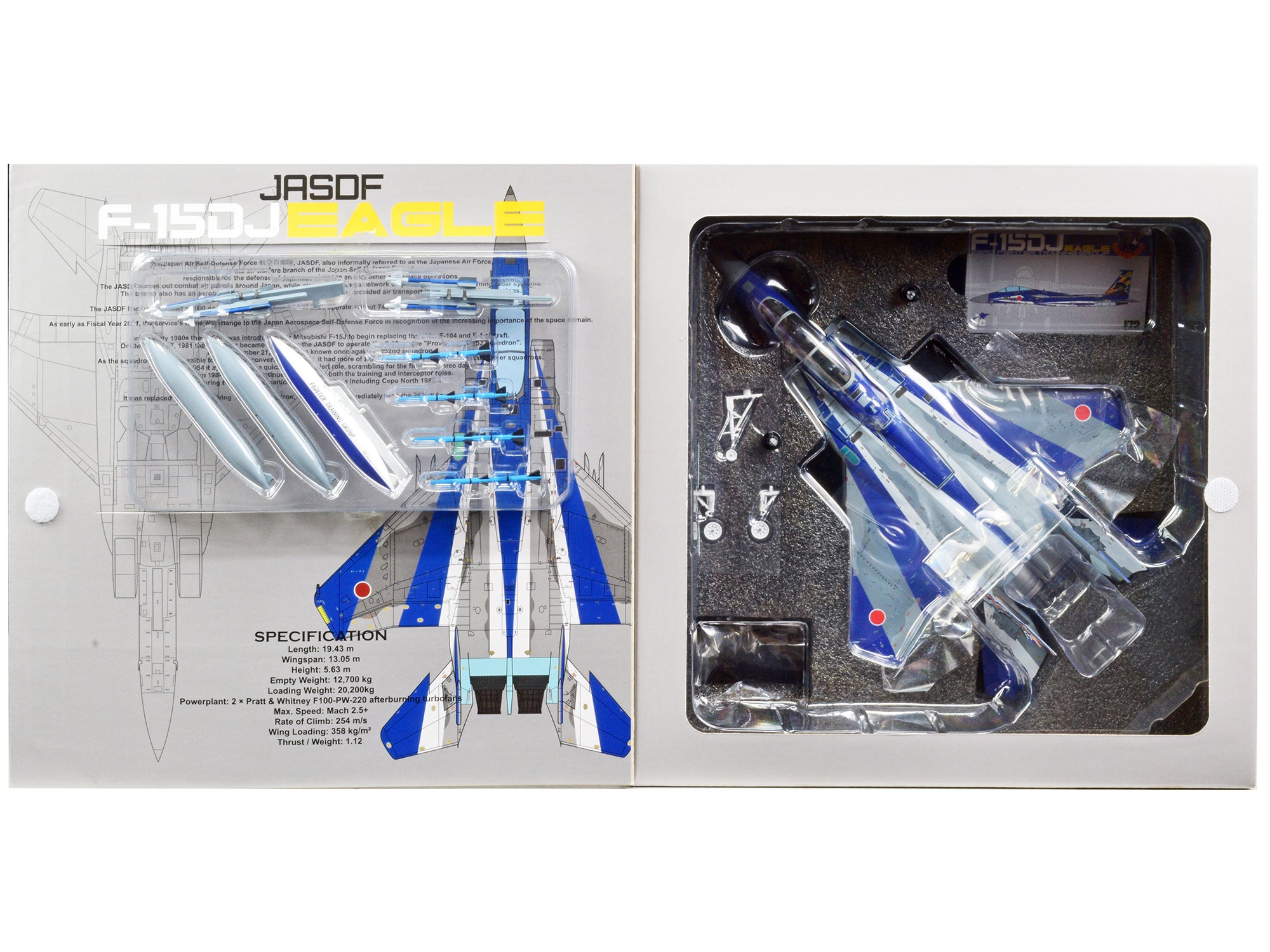 F-15DJ JASDF (Japan Air Self-Defense Force) Eagle Fighter Aircraft "23rd Fighter Training Group 20th Anniversary" with Display Stand Limited Edition to 600 pieces Worldwide 1/72 Diecast Model by JC Wings - image 5