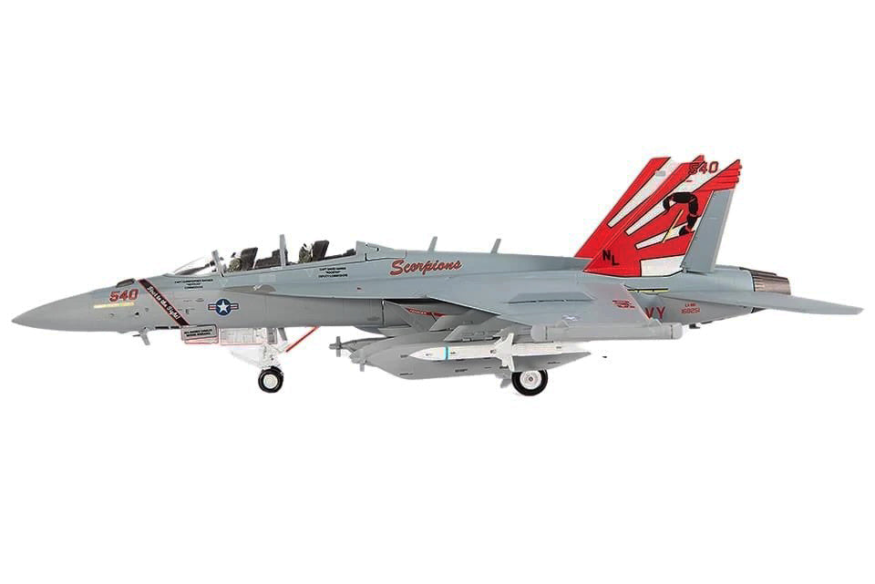 Boeing EA-18G Growler Aircraft "VAQ-132 Scorpions" United States Navy 1/72 Diecast Model by JC Wings - image 2
