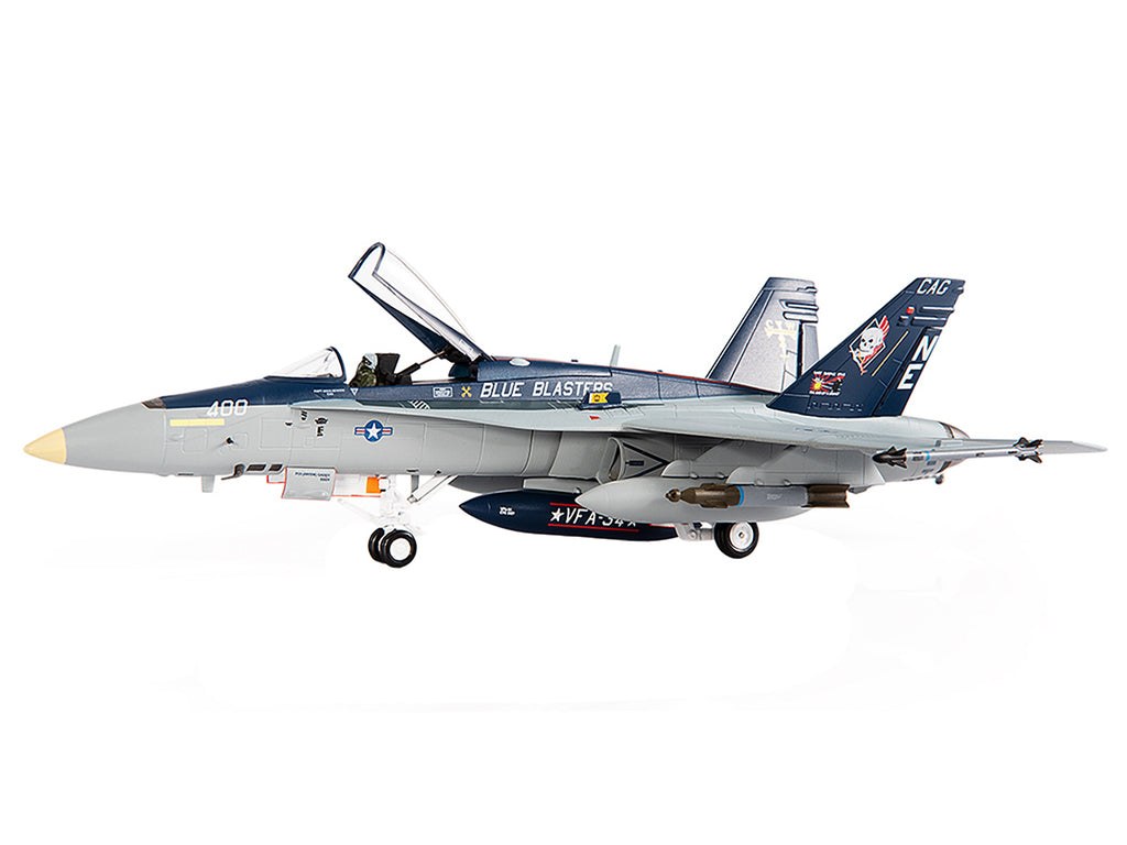 McDonnell Douglas F/A-18C Hornet Aircraft "VFA-34 Blue Blasters USS Carl Vinson Last Cruise" (2018) United States Navy 1/72 Diecast Model by JC Wings - image 4