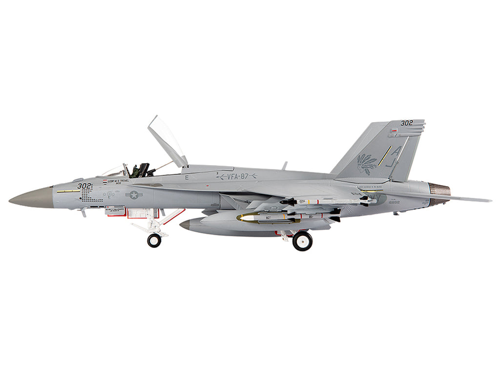 Boeing F/A-18E Super Hornet Aircraft "VFA-87 Golden Warriors USS George H. W. Bush" (2017) United States Navy 1/72 Diecast Model by JC Wings - image 2