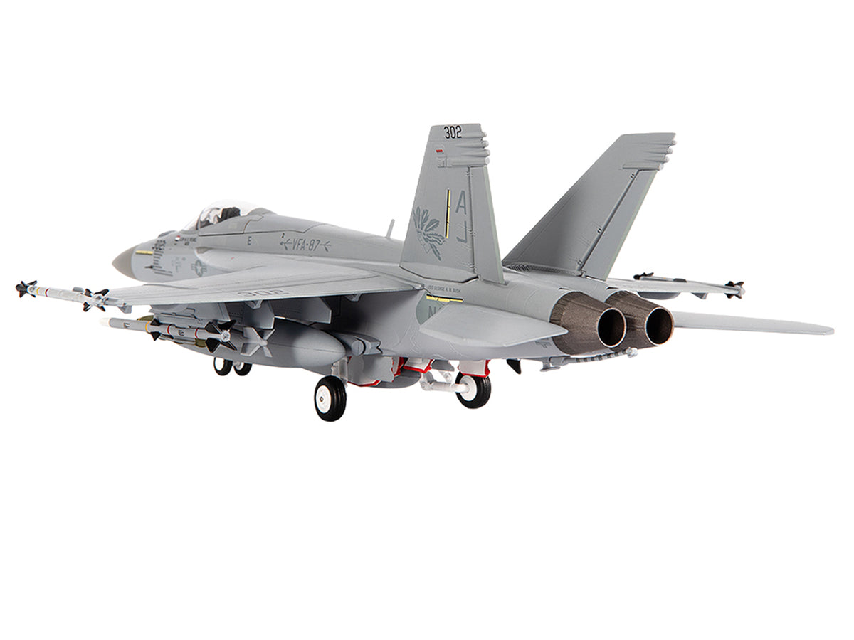 Boeing F/A-18E Super Hornet Aircraft "VFA-87 Golden Warriors USS George H. W. Bush" (2017) United States Navy 1/72 Diecast Model by JC Wings - image 4
