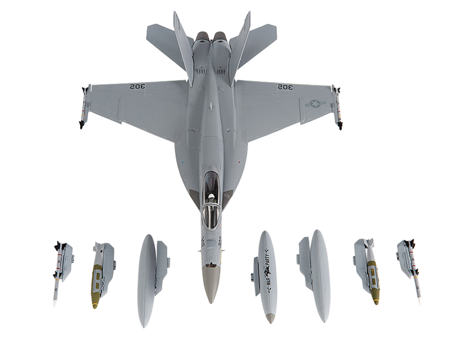 Boeing F/A-18E Super Hornet Aircraft "VFA-87 Golden Warriors USS George H. W. Bush" (2017) United States Navy 1/72 Diecast Model by JC Wings - image 5