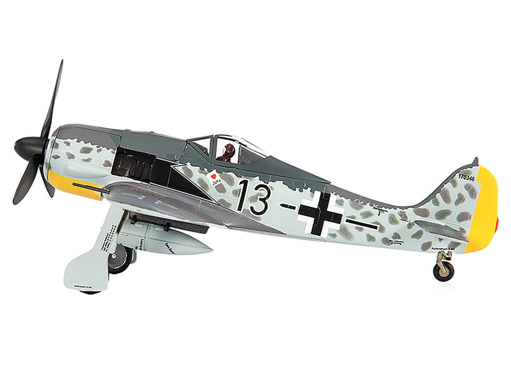 Focke-Wulf Fw 190A-8 Fighter Aircraft "JG 26 Schlageter France" (1945) German Luftwaffe 1/72 Diecast Model by JC Wings - image 2