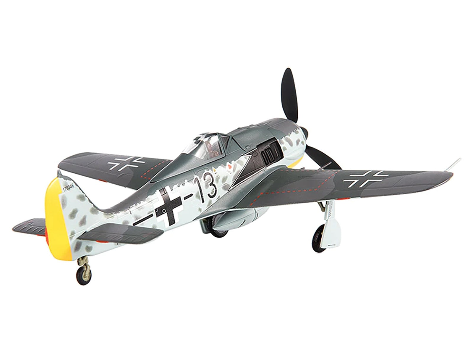 Focke-Wulf Fw 190A-8 Fighter Aircraft "JG 26 Schlageter France" (1945) German Luftwaffe 1/72 Diecast Model by JC Wings - image 3