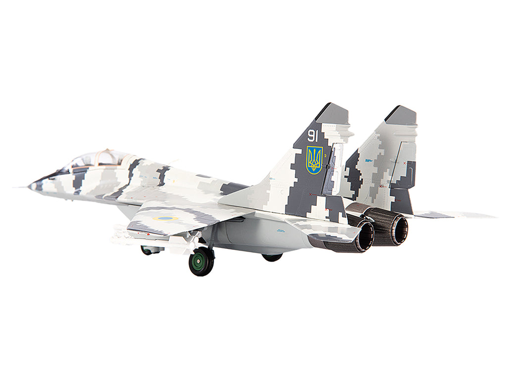 Mikoyan MiG-29UB Fulcrum-B Fighter Aircraft "Vasylkiv Air Base Ukraine" (2021) Ukrainian Air Force 1/72 Diecast Model by JC Wings - image 3