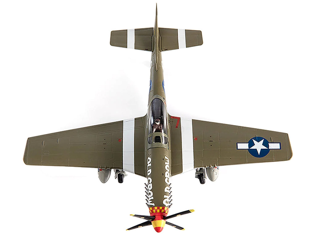 North American P-51D Mustang Fighter Aircraft "Captain Clarence E. Anderson 363rd FS 357th FG Old Crow" (1944) United States Air Force 1/72 Diecast Model by JC Wings - image 4