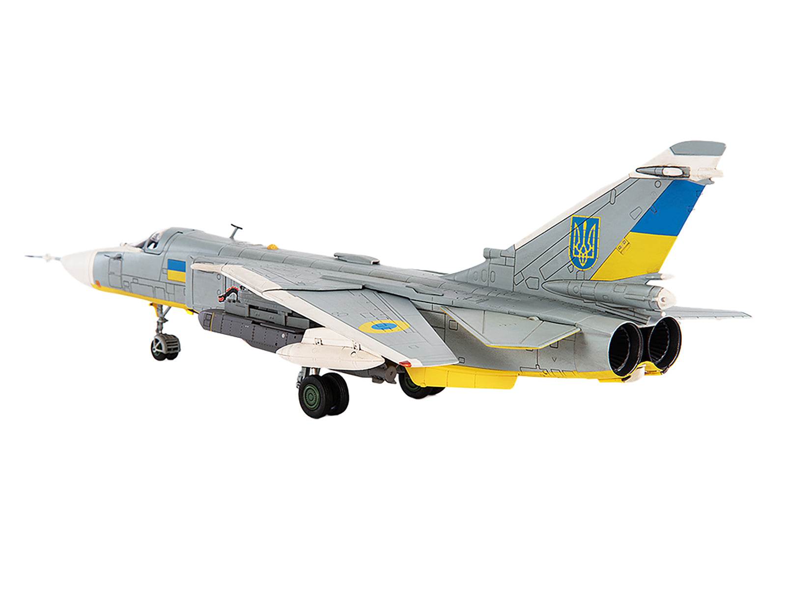 Sukhoi Su-24M Fencer-D Bomber Aircraft "Ukraine War" (2023) Ukrainian Air Force 1/72 Diecast Model by JC Wings - image 3