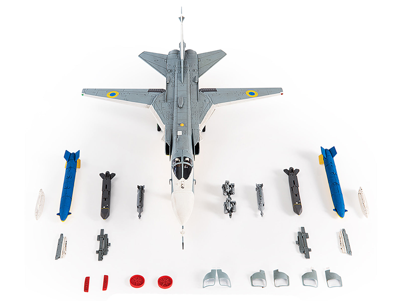 Sukhoi Su-24M Fencer-D Bomber Aircraft "Ukraine War" (2023) Ukrainian Air Force 1/72 Diecast Model by JC Wings - image 4