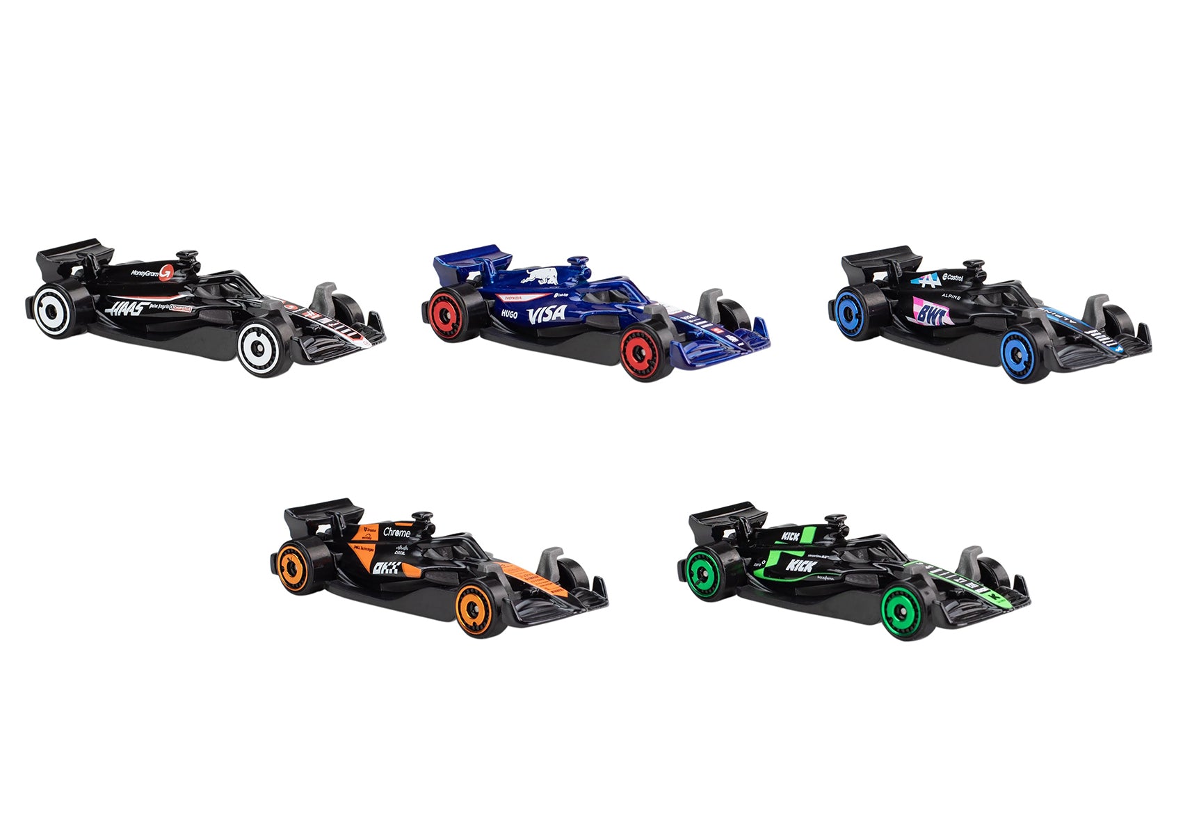 2024 Formula 1 World Championship 5 piece Set Diecast Model Cars by Hot Wheels - image 2