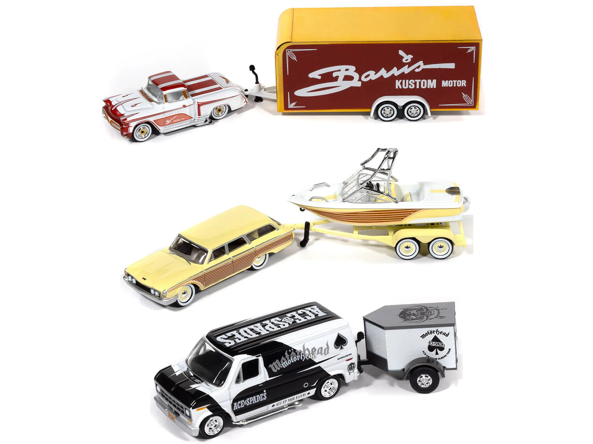 "Tow & Go" 2026 Release 2 Set of 3 pieces 1/64 Diecast Model Cars by Johnny Lightning - image 2