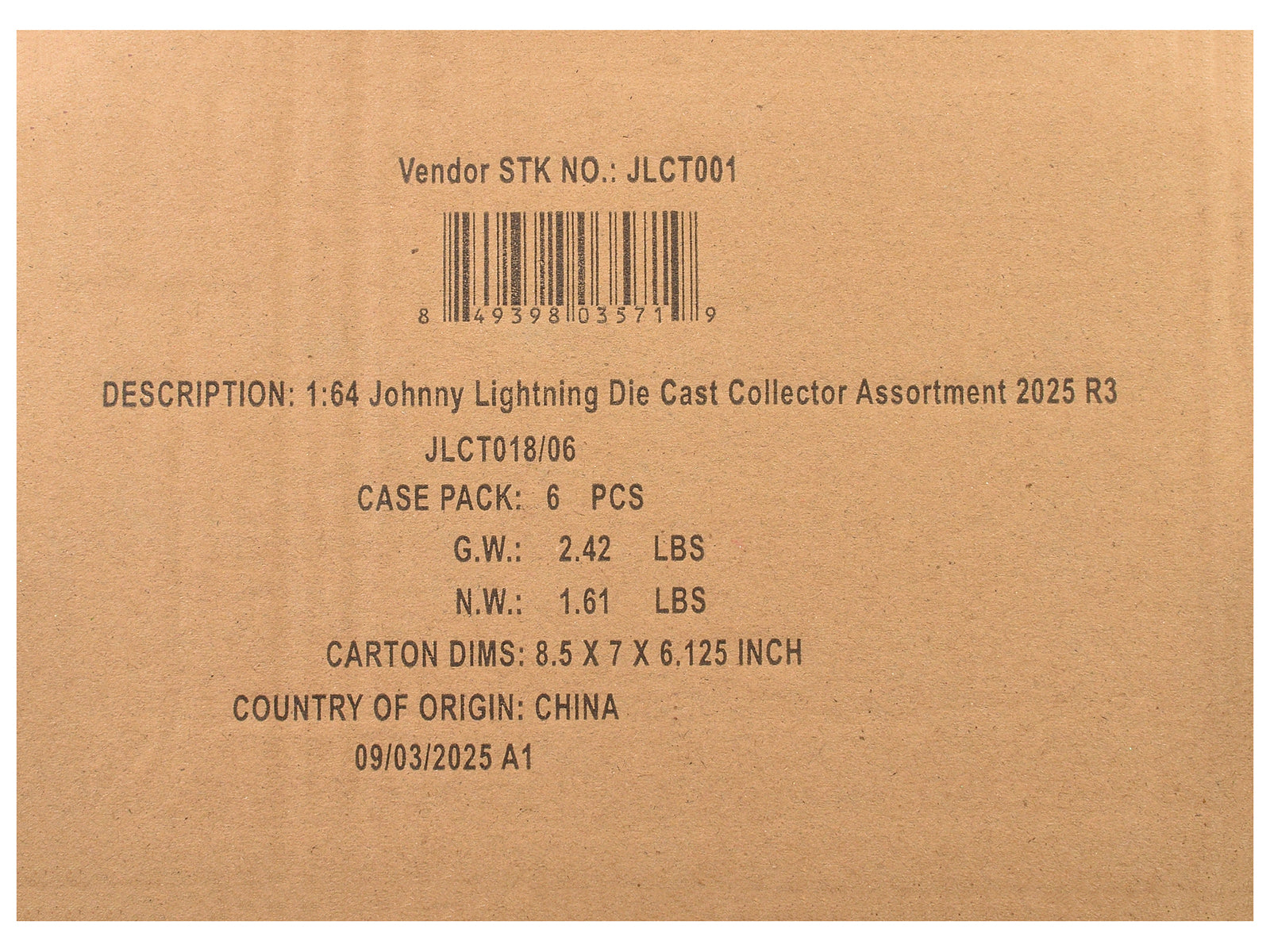 Johnny Lightning Collector's Tin 2025 Set of 6 Cars Release 3 Limited Edition 1/64 Diecast Model Cars by Johnny Lightning - image 3