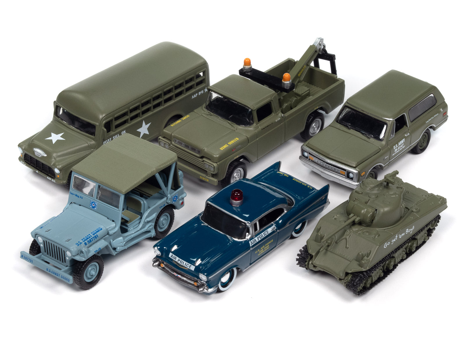 "Military" Set B of 6 pieces 2024 Release 2 Limited Edition Diecast Models by Johnny Lightning - image 2