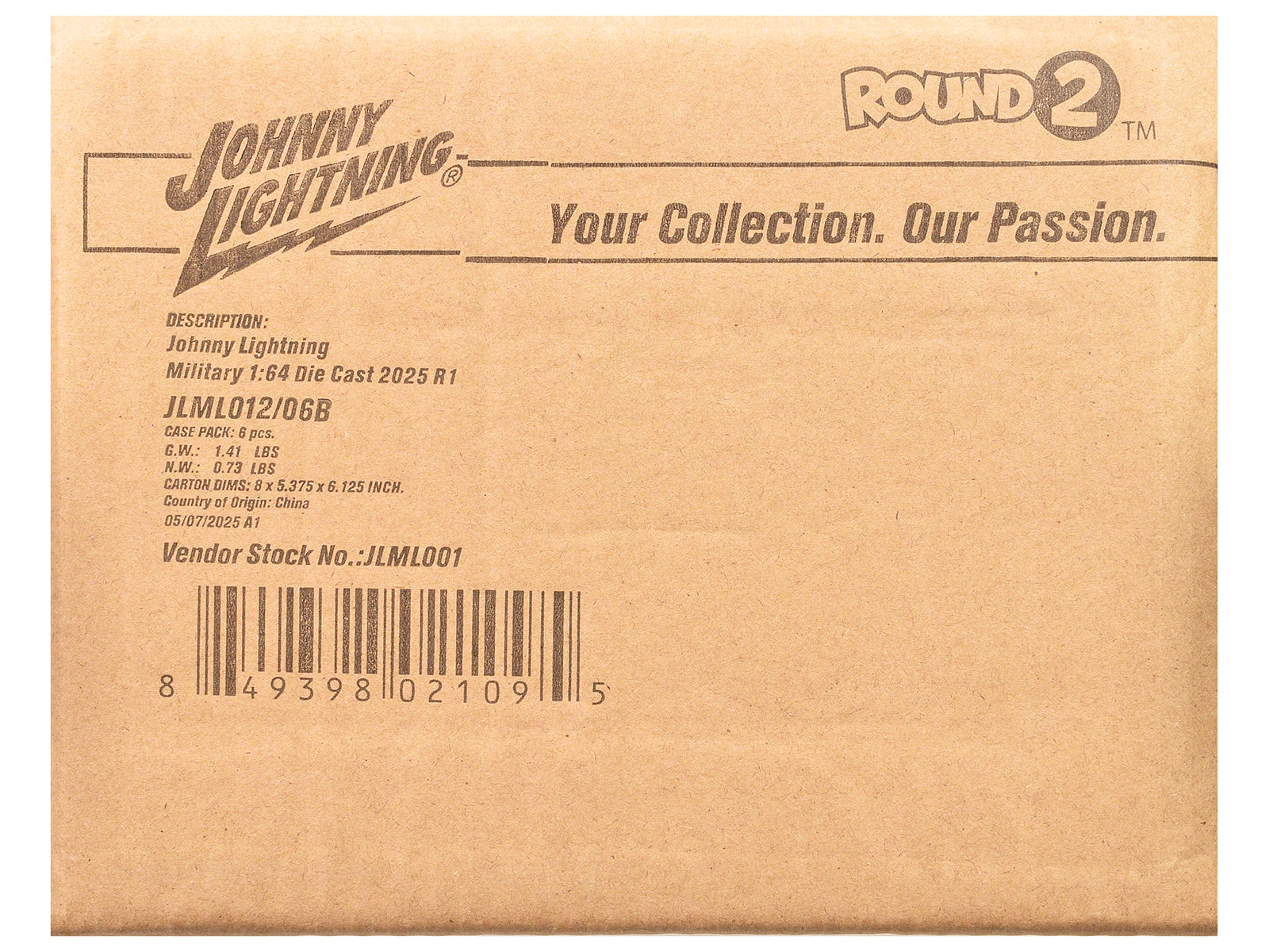 "Military" Set B of 6 pieces 2025 Release 1 Limited Edition Diecast Models by Johnny Lightning - image 3