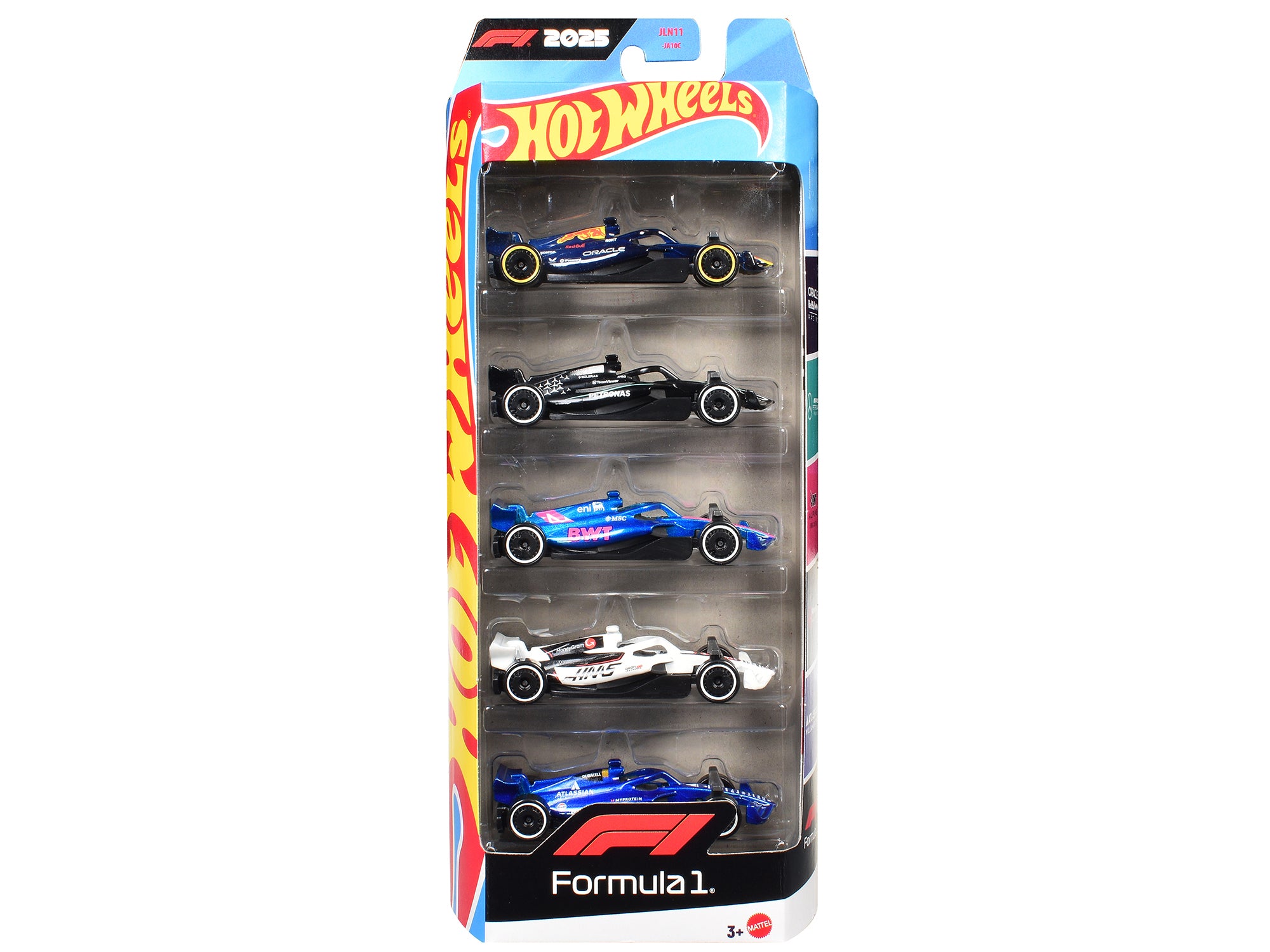 2025 Formula 1 World Championship 5 piece Set Diecast Model Cars by Hot Wheels
